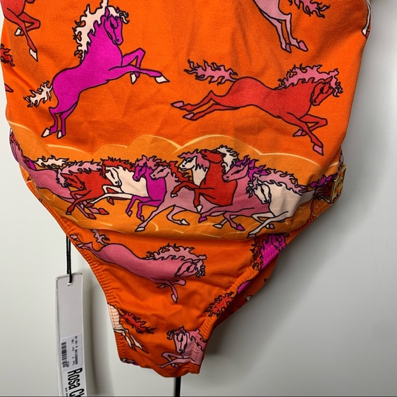 NWT Rosa Chá Brazilian One-Piece Horse Print Swimsuit - Picture 11 of 16